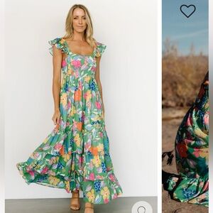 Monte Tiered Maxi Dress- Baltic Born